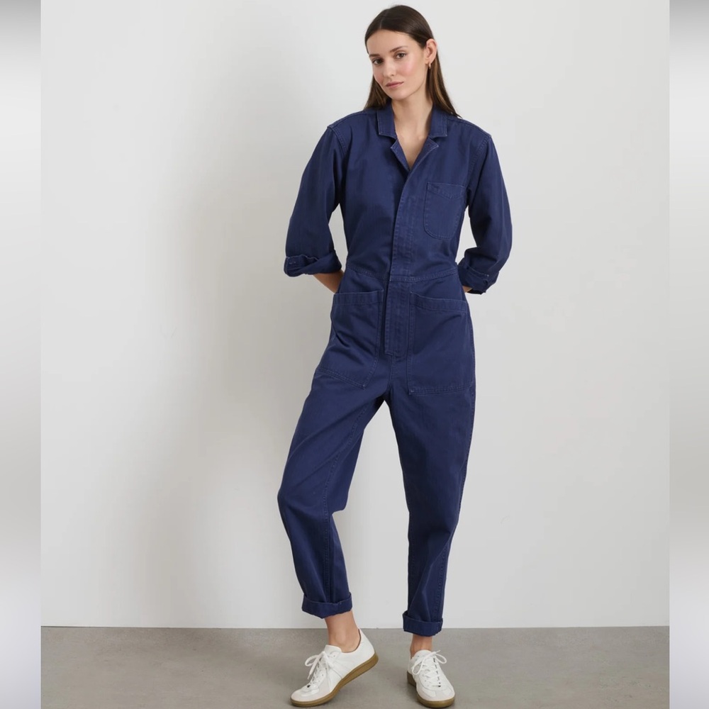 Alex Mill Navy midnight blue Jumpsuit small - Picture 7 of 13